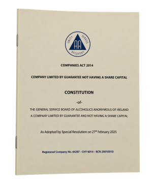Constitution for AA in Ireland (2025)